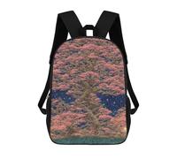 sinyumoney School Student Backpack Bonsai Inspired Children's School Backpack 3D Printed Fashion Travel Rucksacks Boy School Bag 17inch