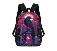 sinyumoney School Student Backpack Brewing Chaos Children's School Backpack 3D Printed Fashion Travel Rucksacks Boy School Bag 17inch