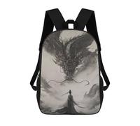 sinyumoney School Student Backpack Chinese Dragon Princess Children's School Backpack 3D Printed Fashion Travel Rucksacks Boy School Bag 17inch