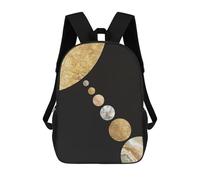 sinyumoney School Student Backpack Cosmic Space I Children's School Backpack 3D Printed Fashion Travel Rucksacks Boy School Bag 17inch