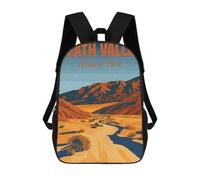 sinyumoney School Student Backpack Death Valley National Park Children's School Backpack 3D Printed Fashion Travel Rucksacks Boy School Bag 17inch