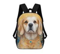 sinyumoney School Student Backpack Dog000102 Children's School Backpack 3D Printed Fashion Travel Rucksacks Boy School Bag 17inch