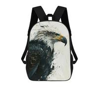 sinyumoney School Student Backpack Eagle Majesty Children's School Backpack 3D Printed Fashion Travel Rucksacks Boy School Bag 17inch