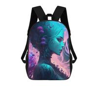 sinyumoney School Student Backpack Enchanted Forest Whispers -2 Children's School Backpack 3D Printed Fashion Travel Rucksacks Boy School Bag 17inch