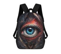sinyumoney School Student Backpack Eye of The Beholder Mystic Vision Children's School Backpack 3D Printed Fashion Travel Rucksacks Boy School Bag 17inch