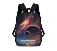 sinyumoney School Student Backpack Galactic Dreamscape -16 Children's School Backpack 3D Printed Fashion Travel Rucksacks Boy School Bag 17inch