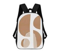 sinyumoney School Student Backpack Geometric Traits 8 Children's School Backpack 3D Printed Fashion Travel Rucksacks Boy School Bag 17inch