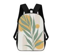 sinyumoney School Student Backpack Minimalist Floral 55 Children's School Backpack 3D Printed Fashion Travel Rucksacks Boy School Bag 17inch