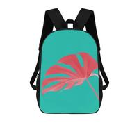 sinyumoney School Student Backpack Minimalist Floral 82 Children's School Backpack 3D Printed Fashion Travel Rucksacks Boy School Bag 17inch