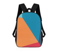 sinyumoney School Student Backpack Modern Geometric Art E Children's School Backpack 3D Printed Fashion Travel Rucksacks Boy School Bag 17inch