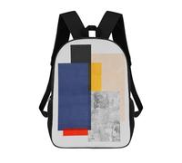 sinyumoney School Student Backpack Modern Textures 06 Children's School Backpack 3D Printed Fashion Travel Rucksacks Boy School Bag 17inch