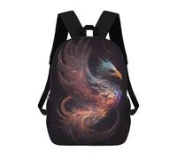 sinyumoney School Student Backpack Mystic Griffin Children's School Backpack 3D Printed Fashion Travel Rucksacks Boy School Bag 17inch