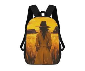 sinyumoney School Student Backpack Return to The Home Children's School Backpack 3D Printed Fashion Travel Rucksacks Boy School Bag 17inch
