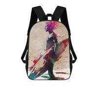 sinyumoney School Student Backpack Surfer Sport Art Children's School Backpack 3D Printed Fashion Travel Rucksacks Boy School Bag 17inch