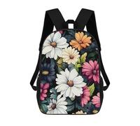 sinyumoney School Student Backpack Wallpaper Flowers Nature Children's School Backpack 3D Printed Fashion Travel Rucksacks Boy School Bag 17inch