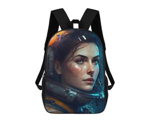 sinyumoney Sci Officer Ronaldo Backpack, Children's Backpack, Student School Bag, Book Bag, 3D Printed School Bag For Boys And Girls, 17inch