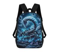 sinyumoney Scorpio Zodiac School Backpack 3D Printed School Bags Boys Girls Laptop Backpack for Kids/Students/Adults 17inch