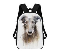 sinyumoney Scottish Deerhound Dog Daypack Casual Backpacks School Bag For Girls Boys High College Teenagers Rucksack Men Women Travel Laptop Rucksack College Bookbag 17inch