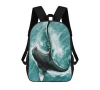 sinyumoney Sea Monsters008 School Backpack 3D Printed School Bags Boys Girls Laptop Backpack for Kids/Students/Adults 17inch