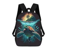 sinyumoney Sea Turtle Paradise Backpack School Business Durable Laptop Bag for Teenage Girls Boys Women Men 17inch