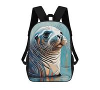 sinyumoney Seal Backpack School Lightweight Casual Daypack School Backpacks for Men, Women & Teenage Boys 17inch