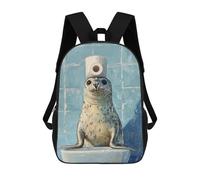 sinyumoney Seal Balancing Toilet Paper-2 School Bags Rucksack Casual Daypacks School Work Travel Bag for Teenage Girls Boys Women Men 17inch