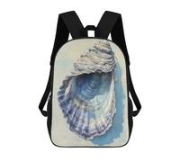 sinyumoney Seashell Coastal Beach Backpack School Lightweight Casual Daypack School Backpacks for School/Work/Travel 17inch