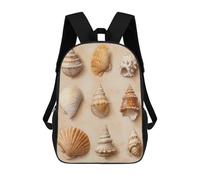 sinyumoney Seashell Collection Backpack School Bag Large Water Resistant Laptop Backpack for Teenage Girls Boys Women Men 17inch