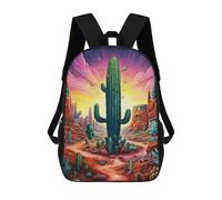 sinyumoney Secret Cactus Backpack 3D Printed School Bag For Boys High Capacity Travel Backpacks Book Bags Boys School Bag Mochila 17inch