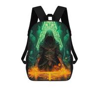 sinyumoney Shadow Mage's Ritual Children's Backpack, Schoolbag Large Capacity Students Bookbag Rucksack Knapsack for Boys Girls Adults Teen 17inch
