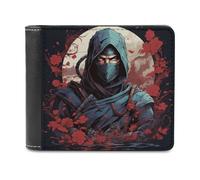 sinyumoney Shadow Warrior's Rise 3D Print PU Leather Wallet Slots ID Window Slim Elegant Leather Wallet Craftsmanship Gifts 11.7cm*9.5cm