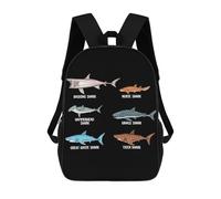 sinyumoney Shark Species Whale Shark Casual Daypack Backpacks School Bag for Girls Boys High College Teens Knapsack Men Women Travel Laptop Rucksack College Bookbag 17inch
