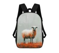 sinyumoney Sheep in A Field School Backpack for Girls 17inch Casual Daypack Lightweight Rucksack Boy Girl Backpack for Middle School Students