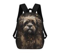sinyumoney Shih Tzu Dog Delightful School Backpack Large Lightweight Casual Backpack for Boys/Girls/Teenagers 17inch