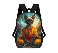 sinyumoney Siamese Cat Mystic School Backpack Computer Rucksack for School/Work/Travel for School/Work/Travel 17inch