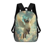 sinyumoney Siamese Cat School Backpack Work Laptop Backpack Rucksack Bag for Teenage Girls Boys Women Men 17inch