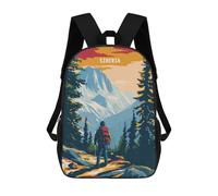 sinyumoney Siberian Trek Backpack School Backpack Kids School Bag Large Capacity Kids Backpack for School Rucksack 3D Book Bag Gifts for Kids 17inch