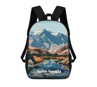 sinyumoney Sierra Nevada National Park, Spain School Bag Bookbag 3D Printed Children's Backpacks for Kids Boy Girl Book Bags Kids School Bag Travel Rucksacks 17inch