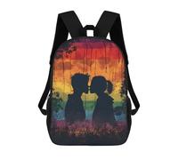 sinyumoney Silhouette Couple Kissing Backpack School Business Durable Laptop Bag for Camping Outdoor Adventures And Daily Travel 17inch