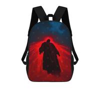 sinyumoney Silhouette in Red Light 3D Printed Kids School Bag Rucksacks Children's School Fashion Casual Back Pack High Capacity Travel Book Bags Backpack for Kids 17inch