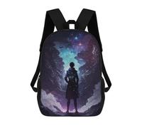 sinyumoney Silhouette of A Cosmic God School Bags Computer Rucksack for School/Work/Travel for Girls Boys Teenage 17inch