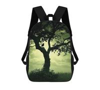 sinyumoney Silhouetted Bird on Tree Kids Backpack Girls 3D School Bags, Children's Rucksack Toddler Schoolbag,Casual Daypacks Fashion Bookbag Bag 17inch
