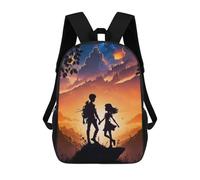sinyumoney Silhouetted Journey at Sunset Backpack School Bag Travel College Rucksack Backpacks for Men, Women & Teenage Boys 17inch