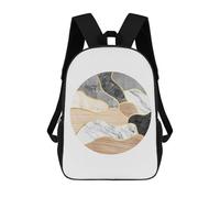 sinyumoney Simple Geometry 12 Backpack School Fashion Stationery Backpack Waterproof Casual Daypacks for Boys/Girls/Teenagers 17inch