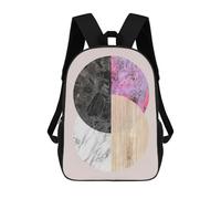 sinyumoney Simple Geometry 7 Ronaldo Backpack, Children's Backpack, Student School Bag, Book Bag, 3D Printed School Bag For Boys And Girls, 17inch