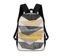 sinyumoney Simple Geometry 8 Backpack School Secondary Causal Travel High School Bags for Boys/Girls/Teenagers 17inch