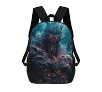 sinyumoney Sinister Creature Backpack School Water Resistant Travel Backpack Computer Bag for School/Work/Travel 17inch