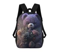 sinyumoney Sinister Teddy Bear Backpack School Daypacks Business Backpack Water Resistant Bookbag for Teenage Girls Boys Women Men 17inch