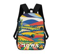 sinyumoney Sioux City Iowa Scenery Backpack School Bag Lightweight Airport College Students Back Pack for Teenage Girls Boys Women Men 17inch