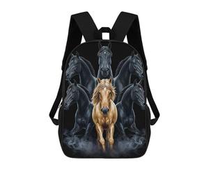sinyumoney Six Hours And Golden Horse Ronaldo Backpack, Children's Backpack, Student School Bag, Book Bag, 3D Printed School Bag For Boys And Girls, 17inch